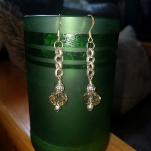 Silver and Topaz Earrings